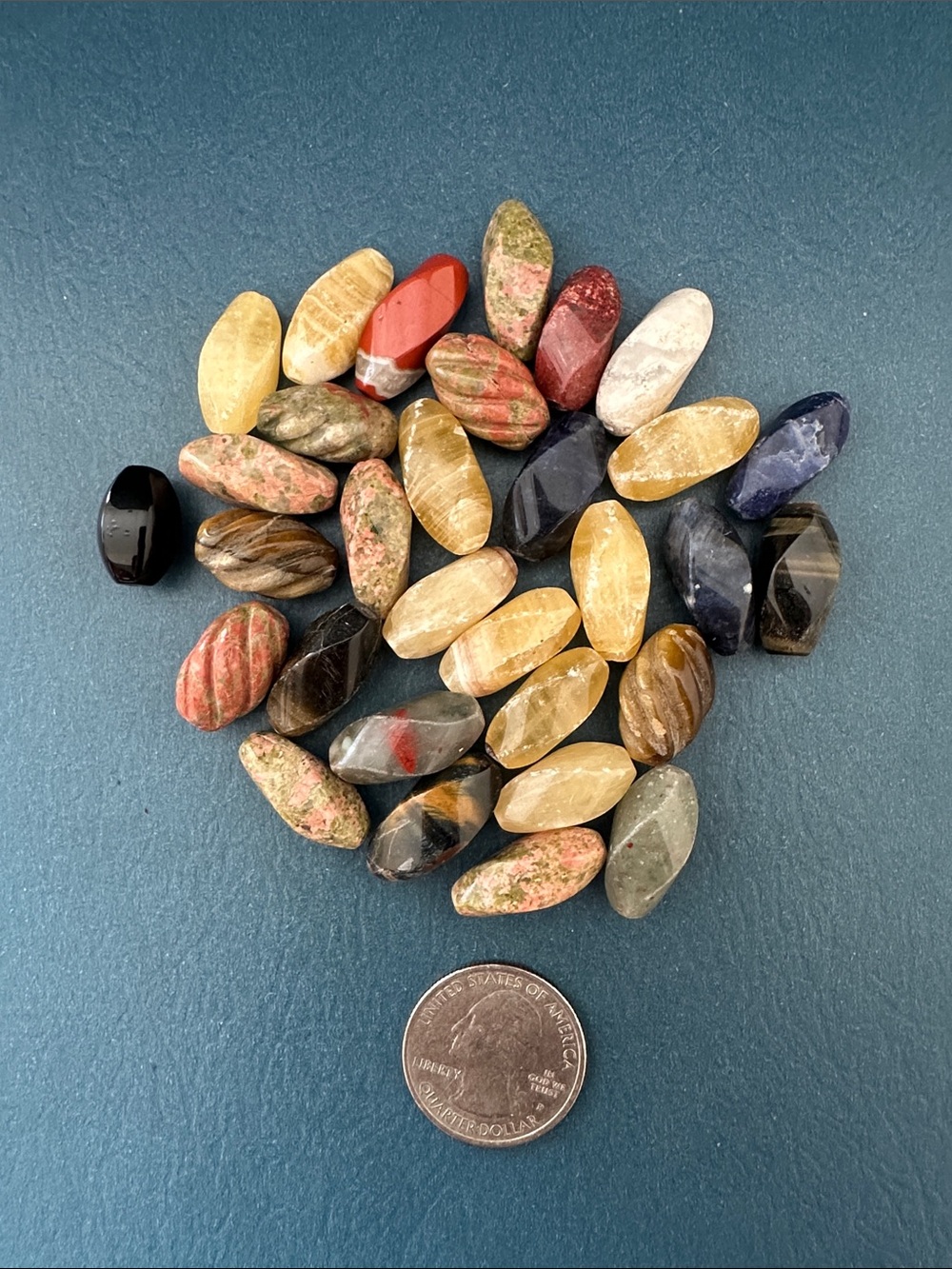 NEW listing 🌺 Vintage Semi Precious Stone Beads Bundle A